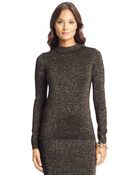 Diane von Furstenberg Metallic Wool Knit Turtleneck - Lyst