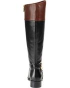 Michael Kors Michael Fulton Harness Wide Calf Boots - Lyst