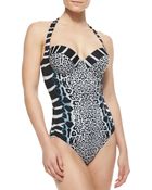 Gottex Savannah Underwire Halter One-piece Swimsuit - Lyst