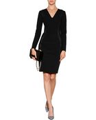 Emilio Pucci Leather Panel Shift Dress - Lyst