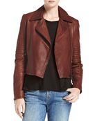 J Brand Aiah Leather Jacket - Lyst
