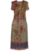Etro Knee-Length Dress - Lyst