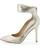 Via Spiga Fey Metallic Lizard-Embossed Pump - Lyst