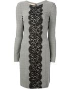 Michael Kors Herringbone Lace Dress - Lyst