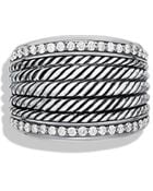 David Yurman Wheaton Band Ring with Diamonds - Lyst