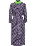 Roksanda Ilincic Plaid Silk And Wool-Blend Dress - Lyst