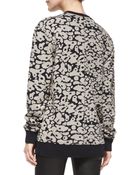 Rag & Bone Amoeba-Print Knit Sweatshirt - Lyst