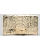 Michael Kors Clutch Gia Embossed with Lock - Lyst