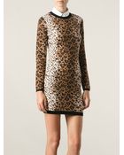 RED Valentino Leopard Print Dress - Lyst