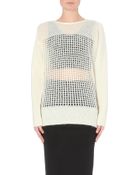 Helmut Lang Open Knit Mohair-alpaca Jumper - Lyst