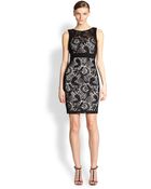 Laundry By Shelli Segal Paneled Lace Dress - Lyst