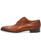 Magnanni For Neiman Marcus Medallion-toe Lace-up Shoe - Lyst