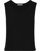 T By Alexander Wang Cotton And Modal-Blend Top - Lyst