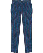 Kenzo Cropped Plaid Jean - Lyst