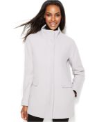 Calvin Klein Wool-Blend Walker Coat - Lyst