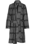Vivienne Westwood Anglomania Bridge Oversized Checked Wool-Blend Fleece Coat - Lyst
