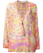 Emilio Pucci Necklace Detail Blouse - Lyst