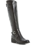 Dune Tina Knee-High Leather Boots - Lyst