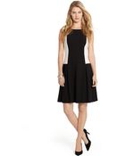 Lauren by Ralph Lauren Color-Blocked Sleeveless Dress - Lyst