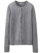 Uniqlo Extra Fine Merino Crew Neck Cardigan - Lyst