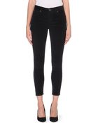 Free People Skinny Mid-rise Corduroy Trousers - Lyst