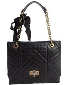 Lanvin Quilted Calfskin Leather Medium Happy Shoulder Bag - Lyst