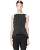 Alexander Wang Mixed Pinstripe Peplum Top - Lyst