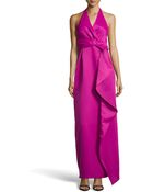 Missoni Folded-Front Halter Gown - Lyst