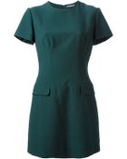 Alexander McQueen Fitted Mini Dress - Lyst