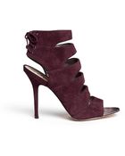 Sam Edelman 'Anastasia' Suede Cutout Heels - Lyst