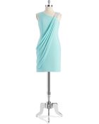 Betsy & Adam Embellished Drape Front Dress - Lyst