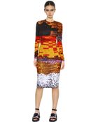 Givenchy Sequin Printed Cotton Jersey Dress - Lyst