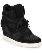 Ash Suede & Mesh Wedge Sneakers - Lyst