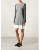 Victoria, Victoria Beckham Knitted Flared Dress - Lyst