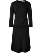 Jil Sander Sheath Dress With Draped Sash - Lyst