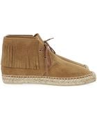 Saint Laurent Fringed Suede Espadrille Bootie - Lyst