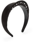Jil Sander Navy Embroidered Satin Headband - Lyst