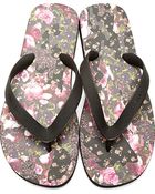 Givenchy Black Rose Print Slip_on Sandals - Lyst