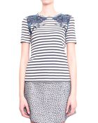Tory Burch Hanna Cotton T-Shirt - Lyst
