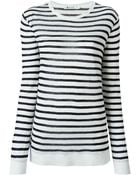 T By Alexander Wang Striped Sweater - Lyst