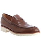 Tod's Brown Leather Penny Loafers - Lyst