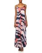 French Connection Electra Tie-Dye/Stripe Jersey Maxi Dress - Lyst