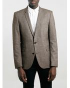Selected Homme Greaser Brown Tartan Blazer - Lyst