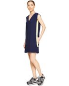 DKNY V-Neck Sheath Dress - Lyst