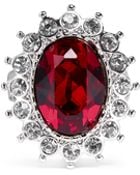 Kenneth Jay Lane Ruby Crystal Ring - Lyst