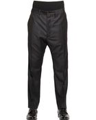 Vivienne Westwood 19Cm Rib Waistband Wool Flannel Trousers - Lyst