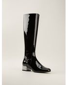 Saint Laurent 'Babies' Mid-Calf Boots - Lyst