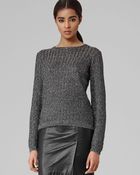Reiss Sweater - Metallic Knit - Lyst