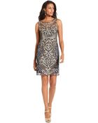 Pisarro Nights Sleeveless Beaded Sheath - Lyst