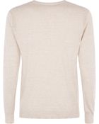 Nicole Farhi Linen Cotton Crew Neck - Lyst